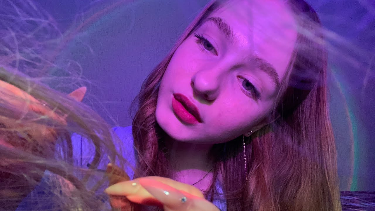 ☀︎ ASMR трепетный уход за волосами ☀︎