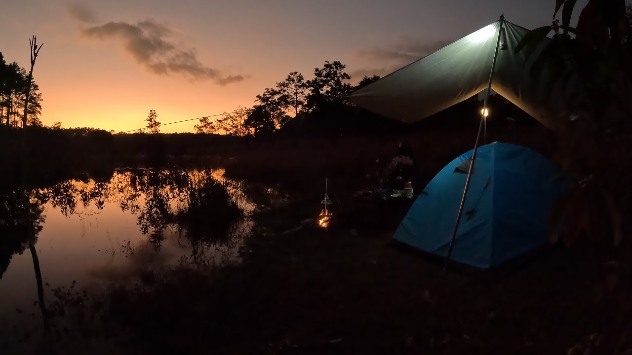 2 Days 1 Night - Solo Camping at Chamkar Te (Kirirom Mountain) #adventure #calmingnature #survival