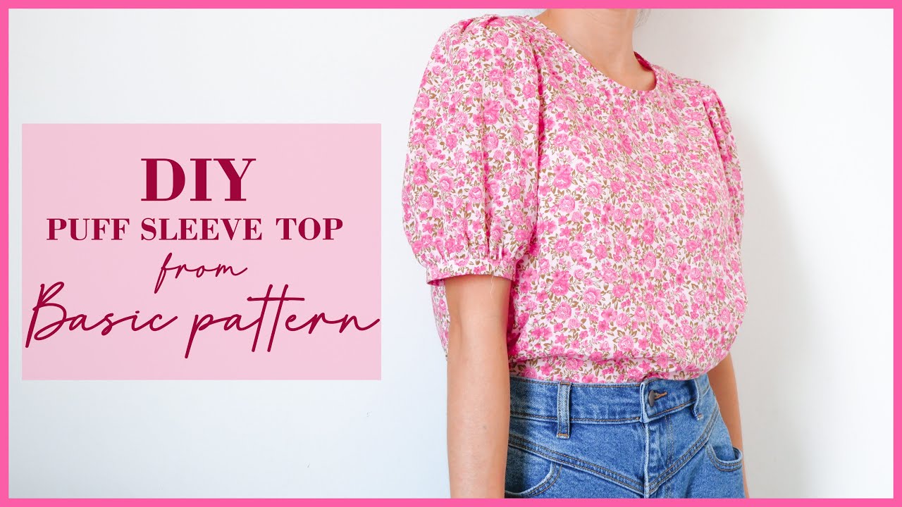 DIY Puff Sleeves Top | How To Cut And Sew Puff Sleeves Top | Thuy Sewing