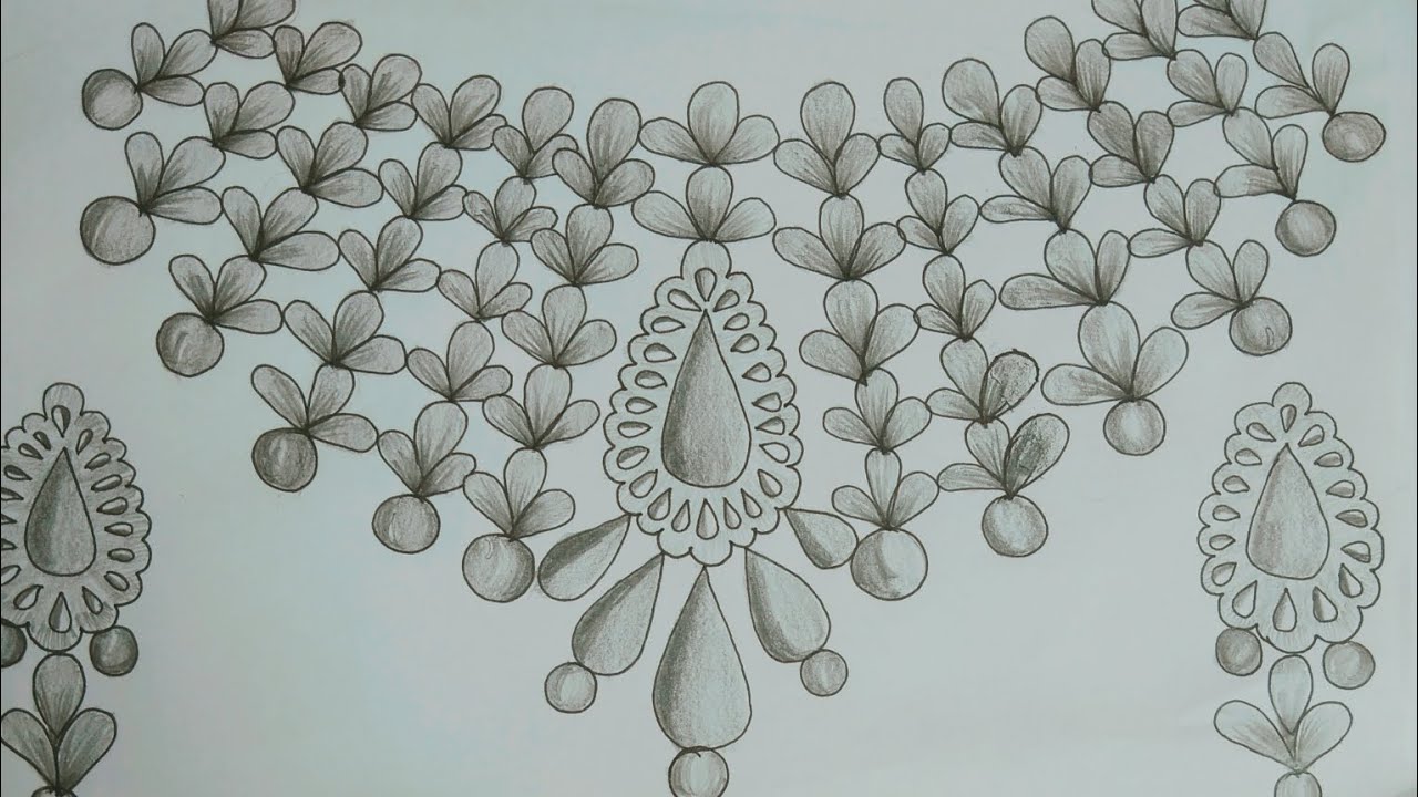 Bridal Necklace Set Design Ideas/Wedding Jewelry Sketch Inspiration ✨❣️✨#jewellery