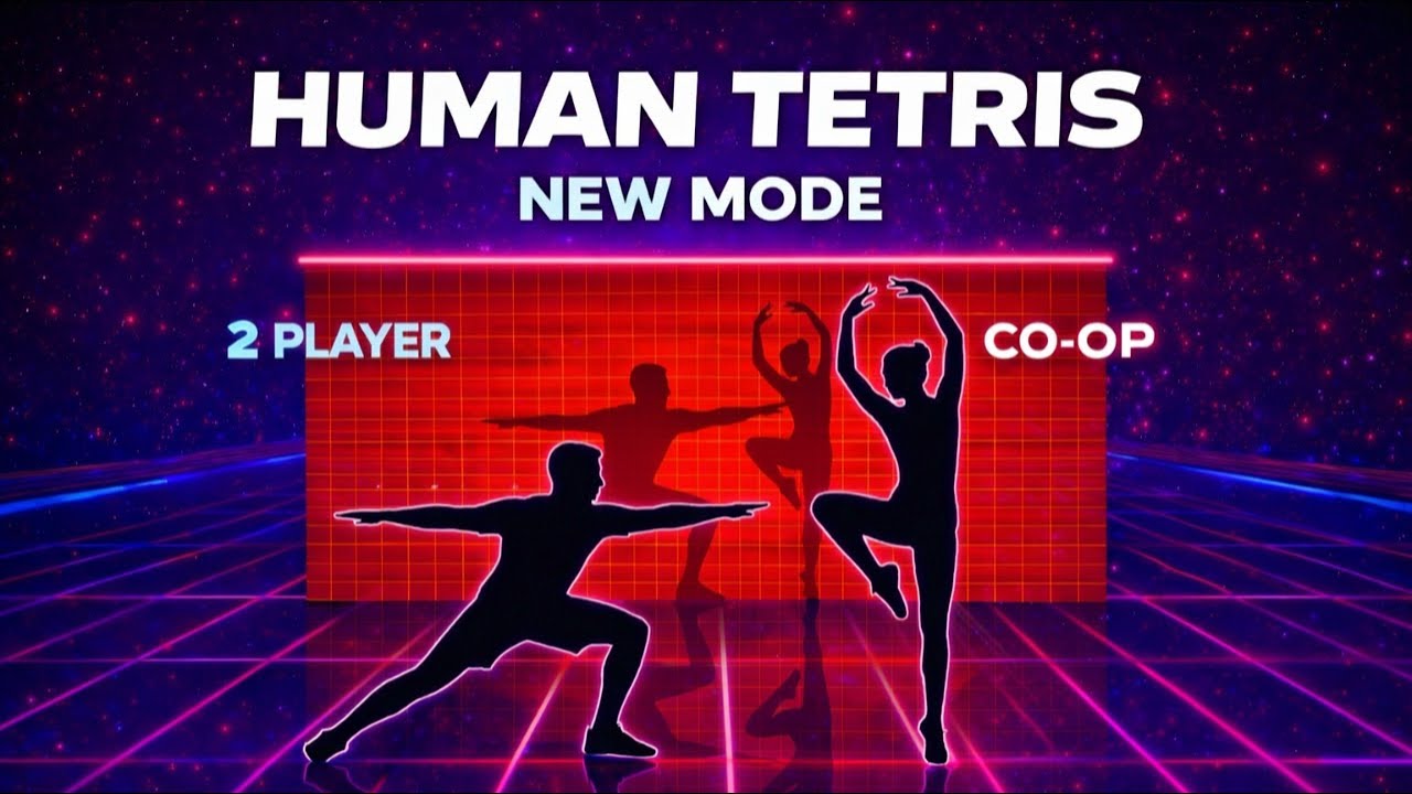 HUMAN TETRIS DUO 🔥 | 2-Player Team Workout | Interactive Full Body Warm Up
