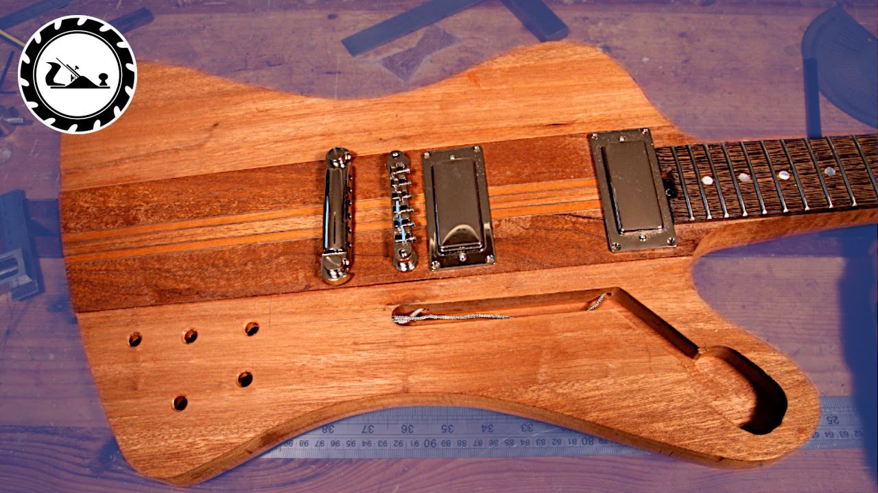 Сборка гитары Firebird. Эпизод 22: Установка бриджа tune-o-matic.