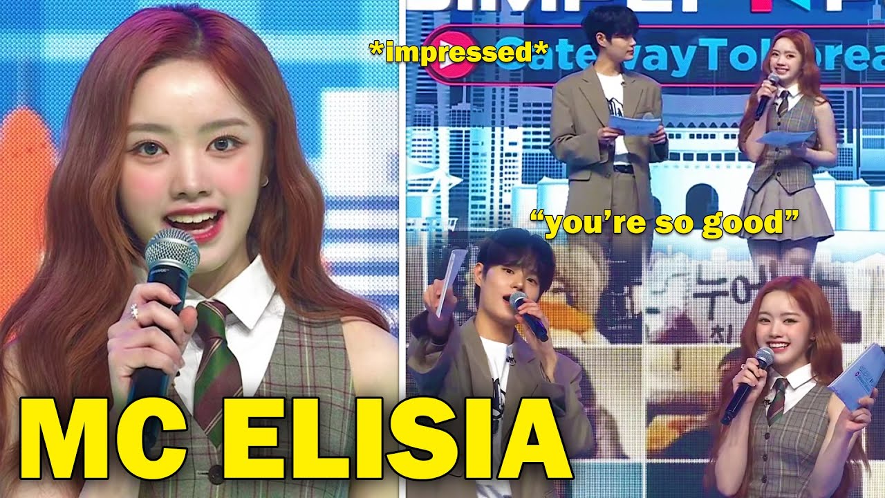 UNIS Elisia impressed with her hosting skills on 'Simply Kpop'