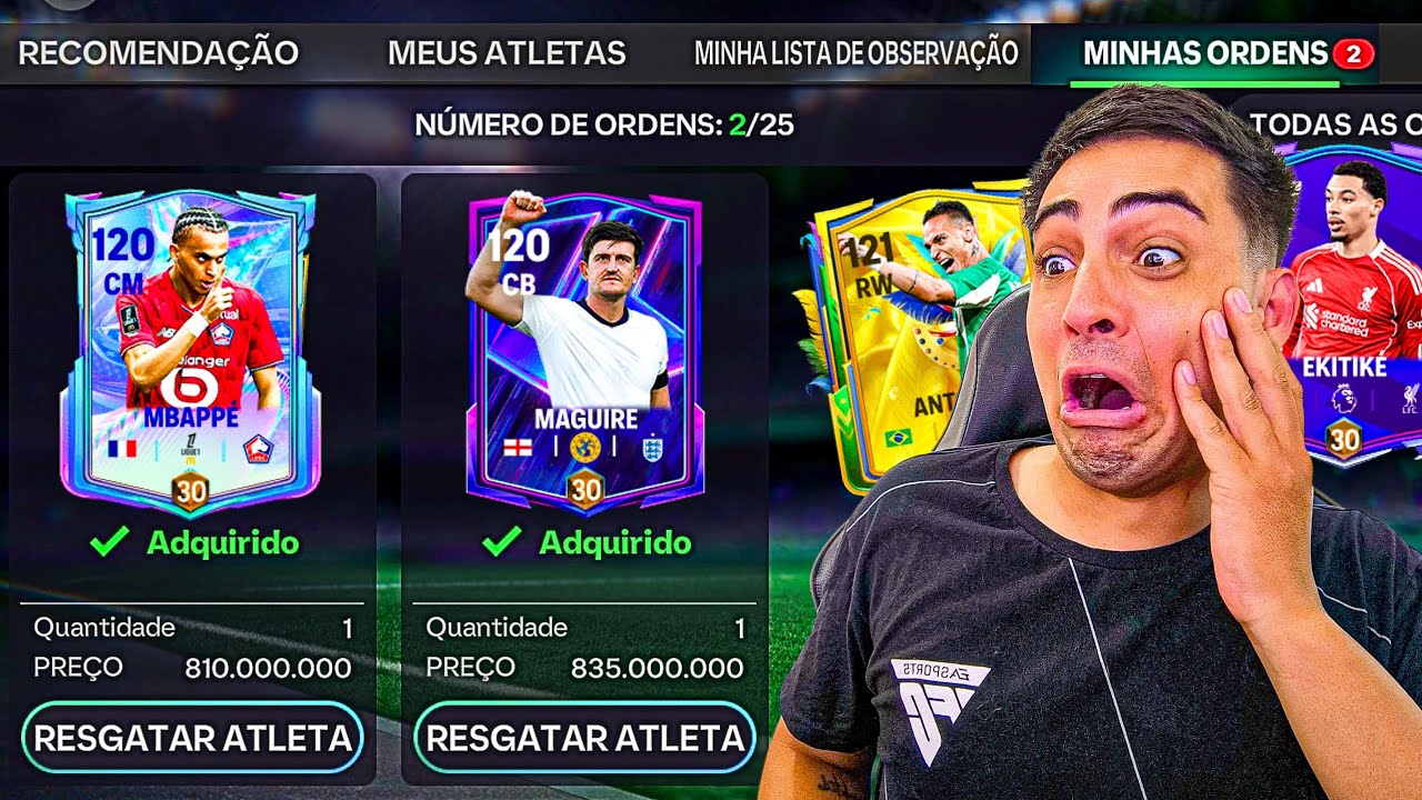 MONTEI UM TIME COM AS PIORES CARTAS DO FC MOBILE