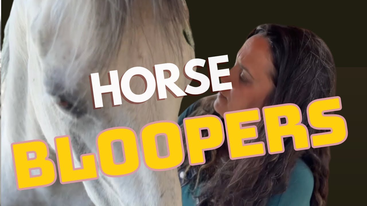 Bloopers when trying to film with my horse