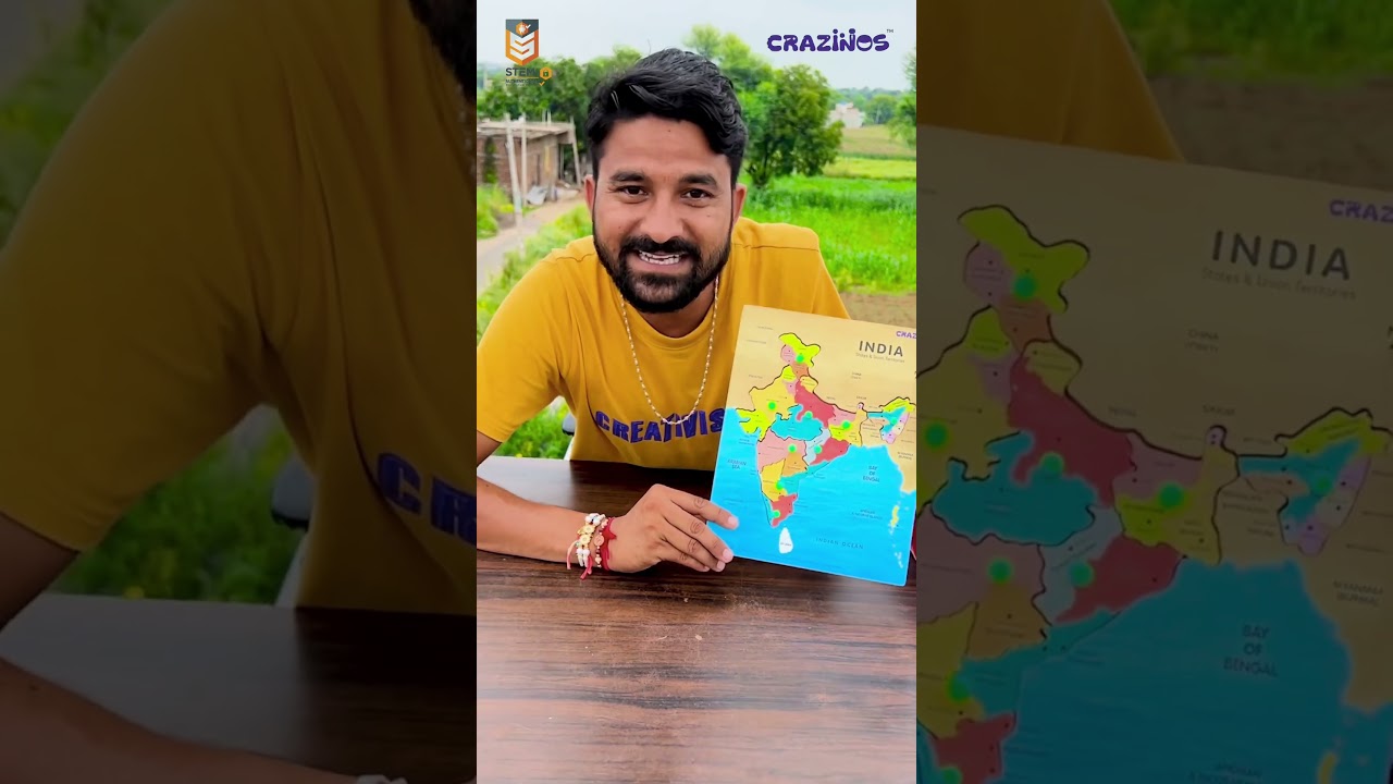 India Puzzle for Kids - Educational & Fun Geography Game by CRAZINOS