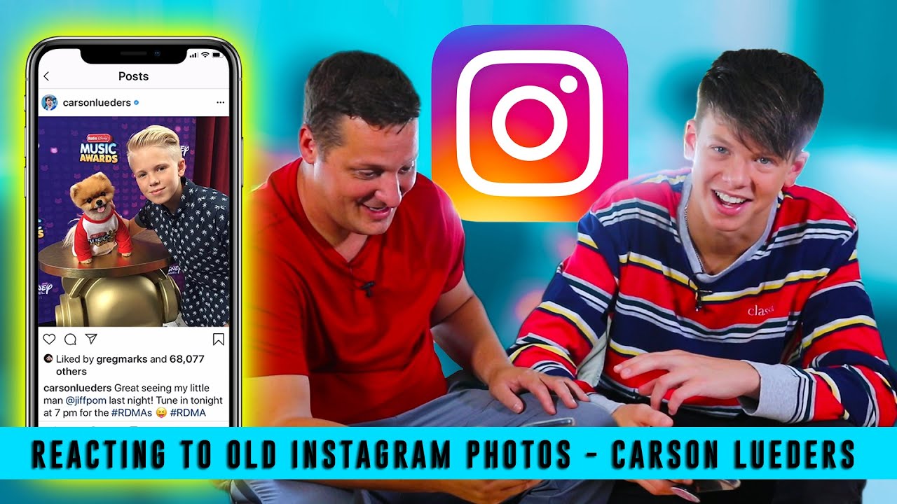 REACTING TO OLD INSTAGRAM PHOTOS- CARSON LUEDERS & BILLY LEBLANC