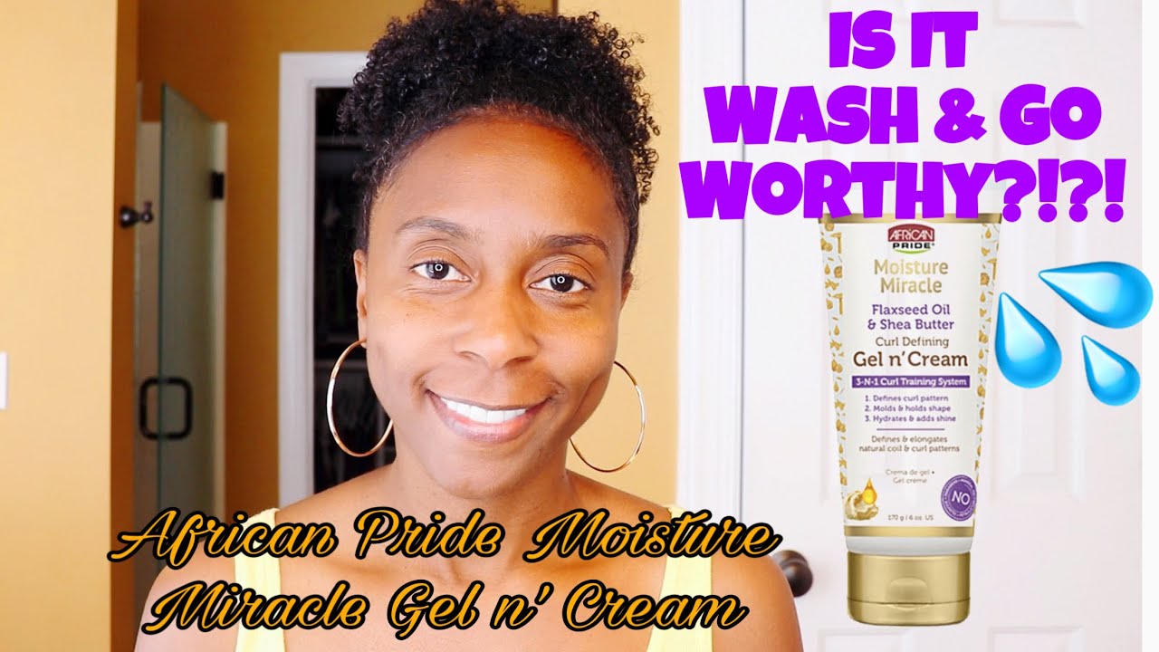 African Pride Moisture Miracle Gel n' Cream-Demo & Review