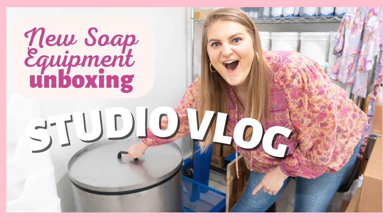 STUDIO VLOG// Unboxing New Soap Equipment // At Home Product Photography for Small Business Owners