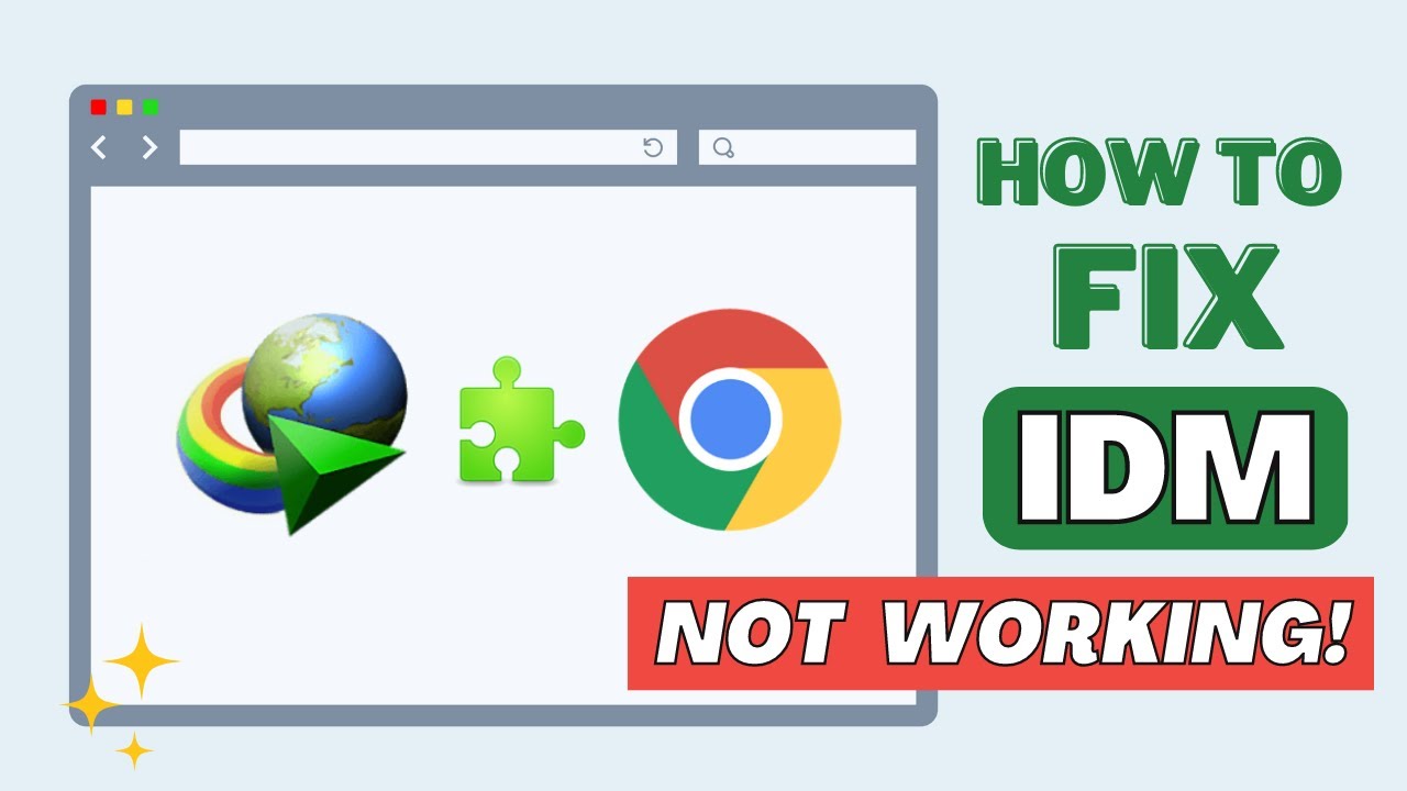 Как исправить ошибку IDM, которая не работает в Google Chrome