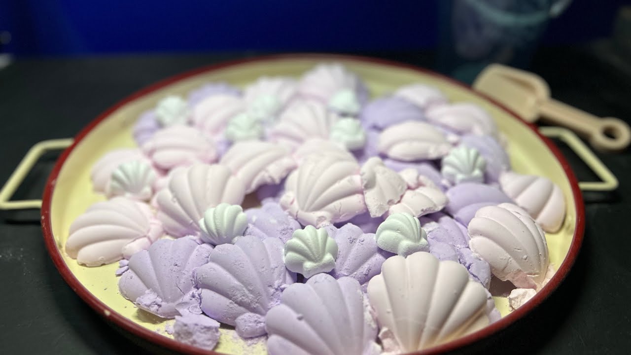 ASMR Baking Soda 🐚 Sea Shell Crush 🐚