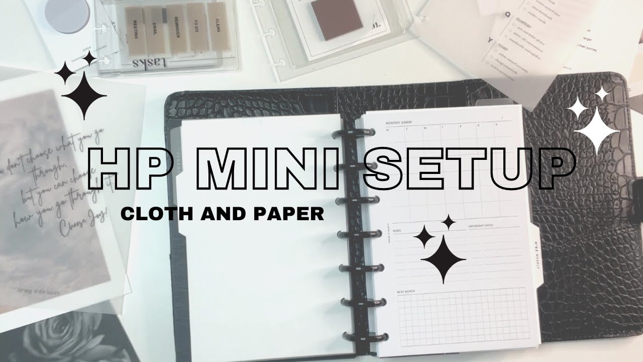 HP Mini Setup (for work)  | Cloth and Paper | 2023 Planner Lineup