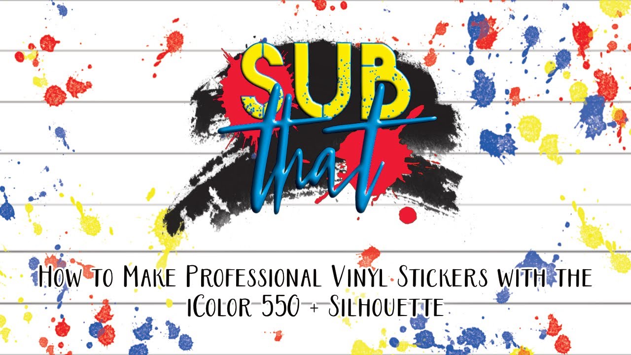 How to Make Professional Quality Vinyl Stickers with the iColor 550 + Silhouette