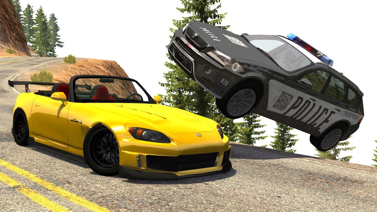 Extreme Police Chases Crashes&Fails (PIT Maneuvers) #16 - BeamNG Drive