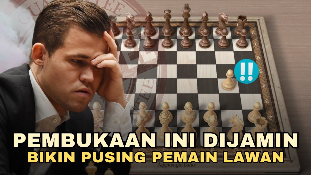 JEBAKAN CATUR PUTIH GROB OPENING - Pembukaan Catur Unik Yang Jarang Diketahui Oleh Pemain Pemula