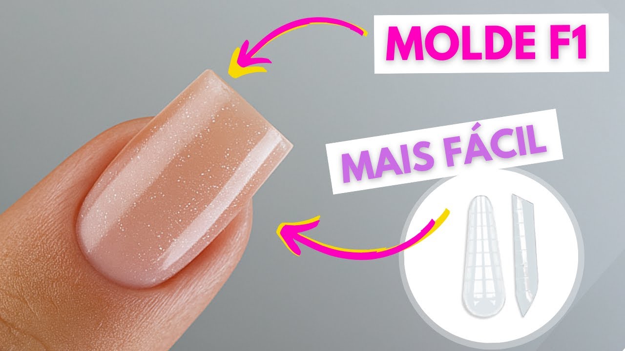 Alongamento Fácil Iniciante no Molde F1 com Polygel | Mundo Nails