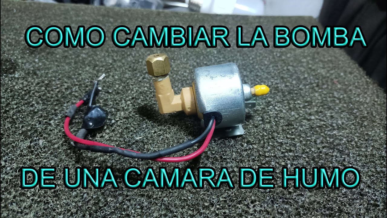 COMO CAMBIAR LA BOMBA DE UNA CAMARA DE HUMO