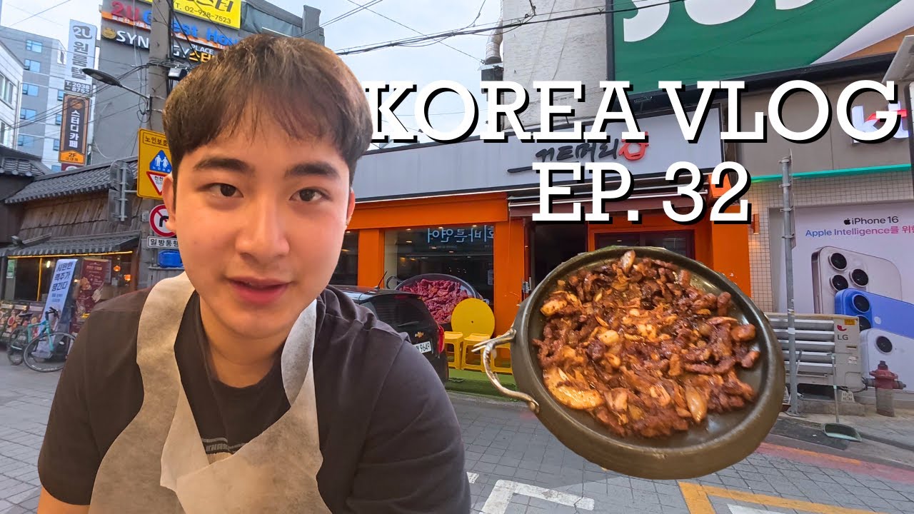 A Short Day of a Korea University Student 🇰🇷 kimchi pork belly, kbbq, and dessert!