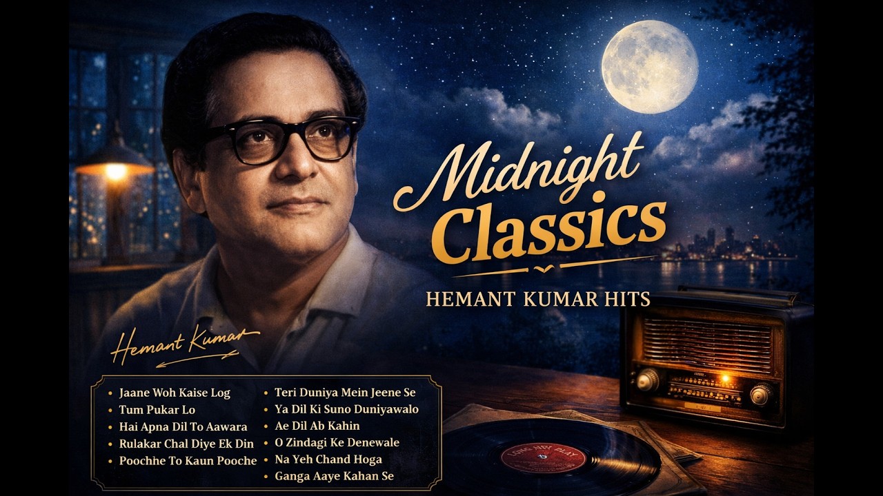 Hemant Kumar Sentimental Hits | Classic Bollywood Sad Songs | Golden Era Evergreen
