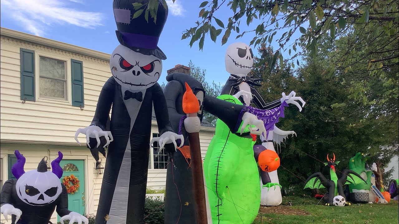 My 2021 Halloween inflatable display