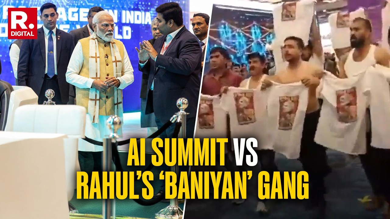 Congress’s 'Shirtless' Attempt to Defame India’s AI Summit at Bharat Mandapam