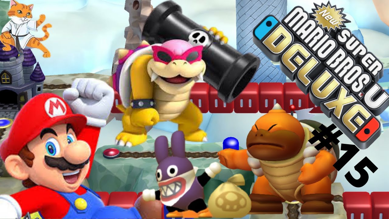 Roys Gefahr am Fließband Festung New Super Mario Bros U Deluxe #15