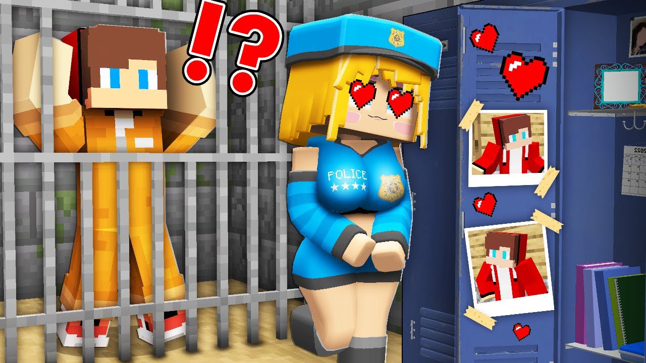Police Girl became a FAN of JJ's PRISONER in Minecraft - Maizen
