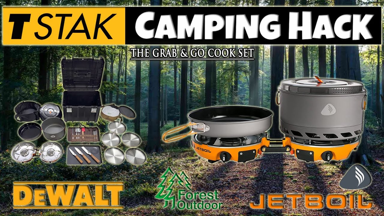 TSTAK Camping Hack. DeWALT TSTAK and JETBOIL Basecamp.