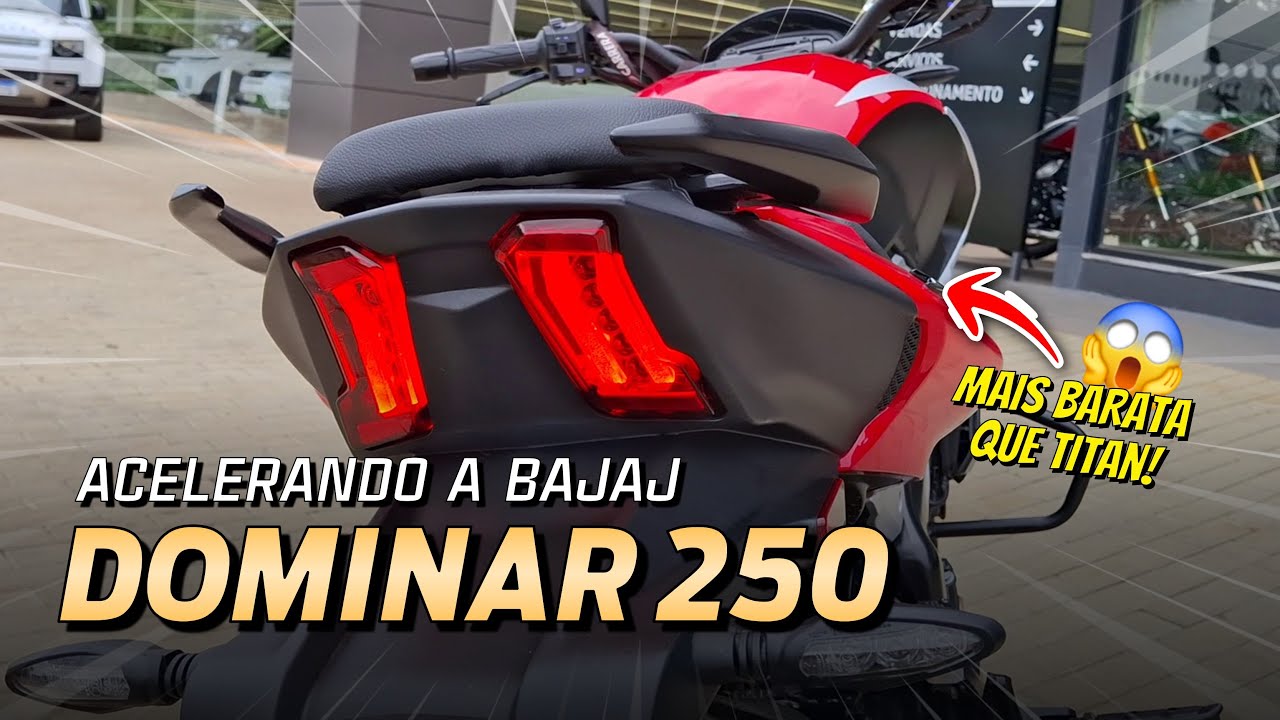 BAJAJ DOMINAR 250 🔥 Detalhes, preço e impressões acelerando essa máquina #nandoangelo #motovlog