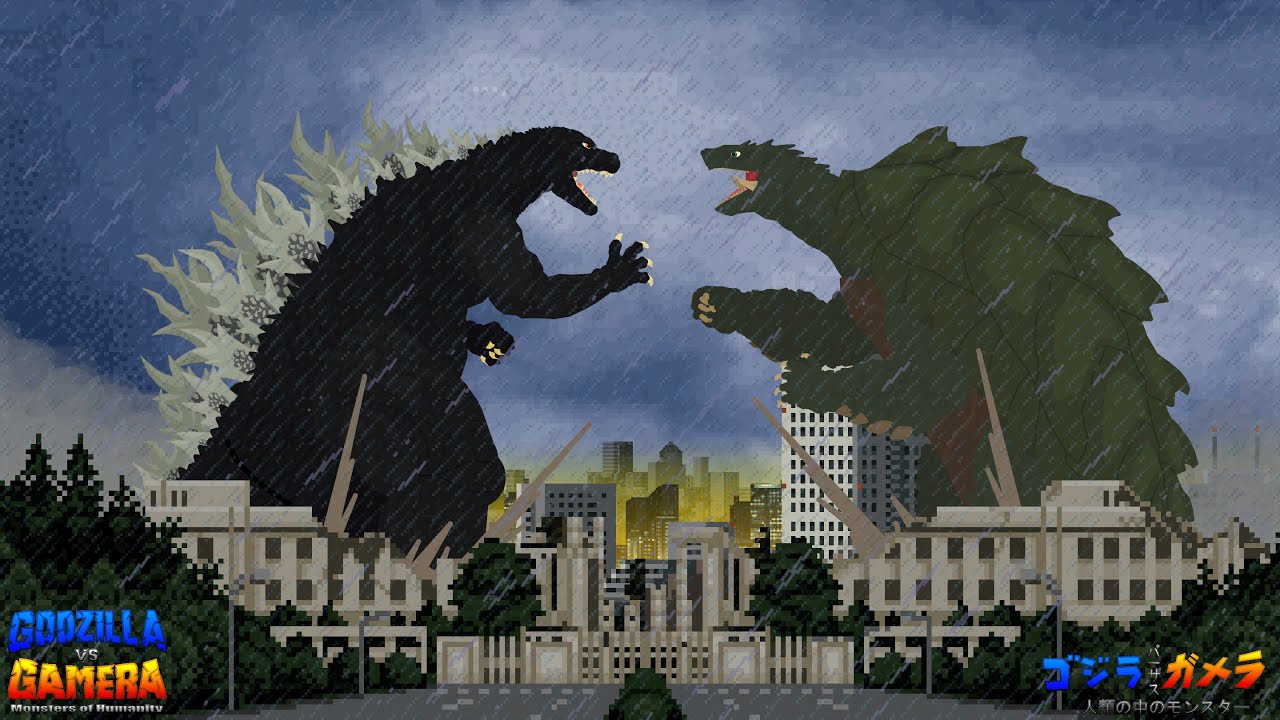 Godzilla vs Gamera remake first fight