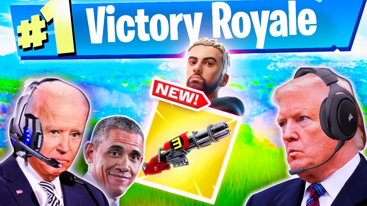 Presidents Play The New Fortnite Remix EMINEM Challenge Ft.Eminem