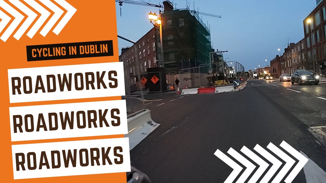 Cycling through Dublin City Centre to Fairview