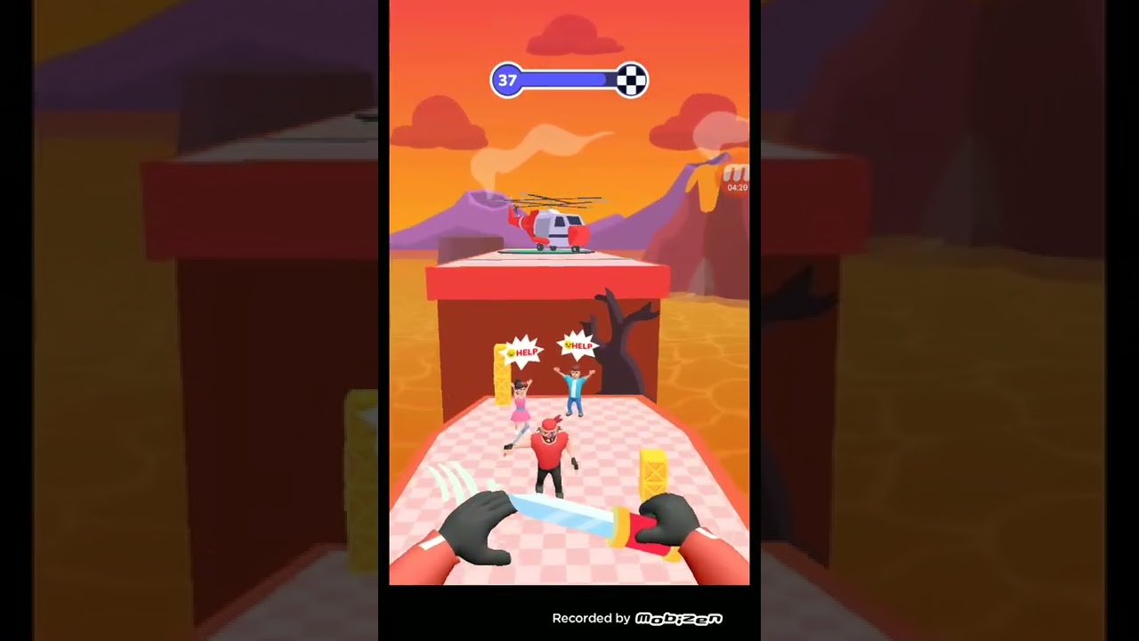 Прохожу 25 уровней в игре Hit Master