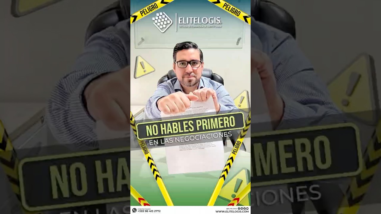 🛑 No hables primero en las negociaciones 🛑