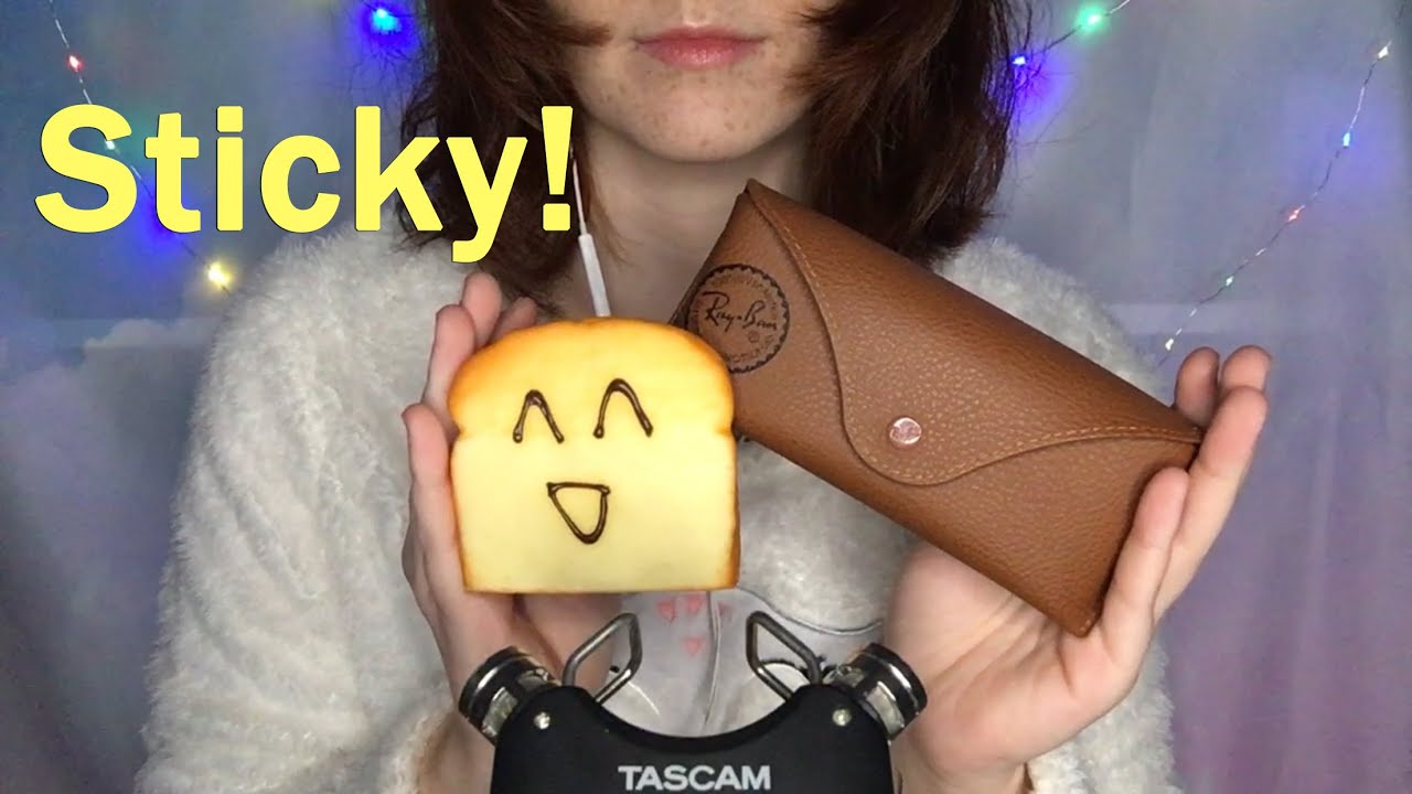 ASMR Sticky Tapping with Fingertips! (No Talking) ❤️ ACMP липкое постукивание ! ❤️ スティッキータッピング !