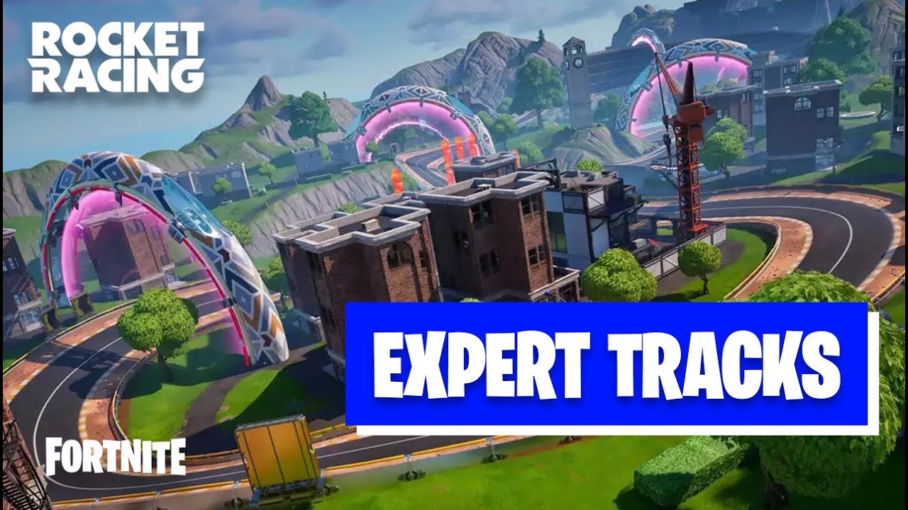 Fortnite - Rocket Racing - All Expert Tracks - No Commentary Gameplay