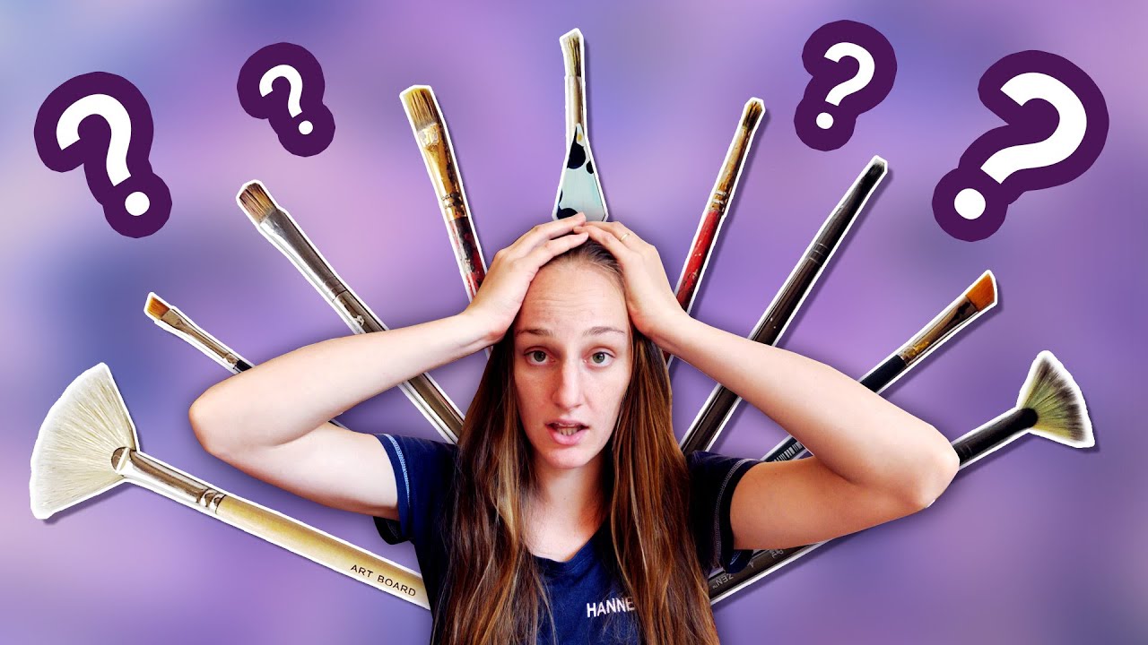 Which brush should you use for painting trees?