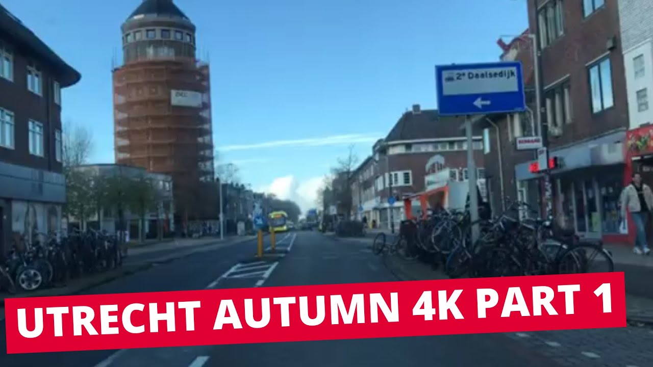 UTRECHT AUTUMN AFTERNOON DRIVE 4K PART 1