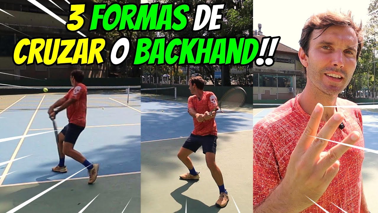 3 FORMAS de TREINAR o BACKHAND na CRUZADA!!! Treino de tênis de ALTO RENDIMENTO!!