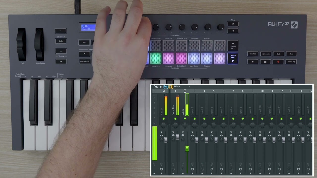 Controlling Volume and Pan - FLkey 37