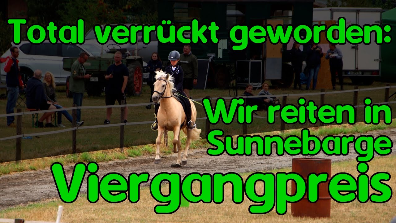 Ich bin total verrückt: V1 Viergangpreis beim Turnier Sunnebarge reiten