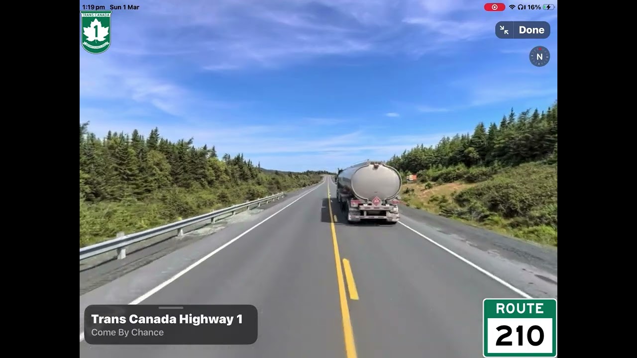 Arnold&rsquo;s Cove to Clarenville, NL (Google Maps Road trip)