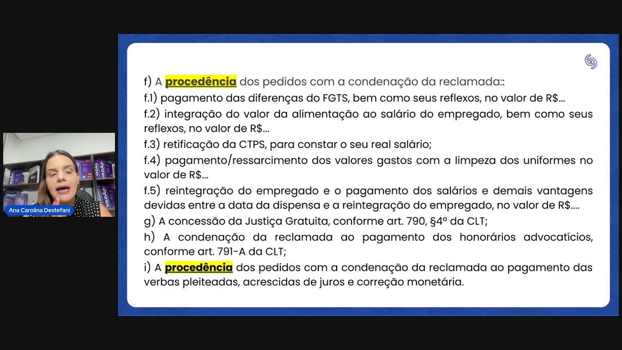 Primeiro caso processual - Live (Profª Carol)