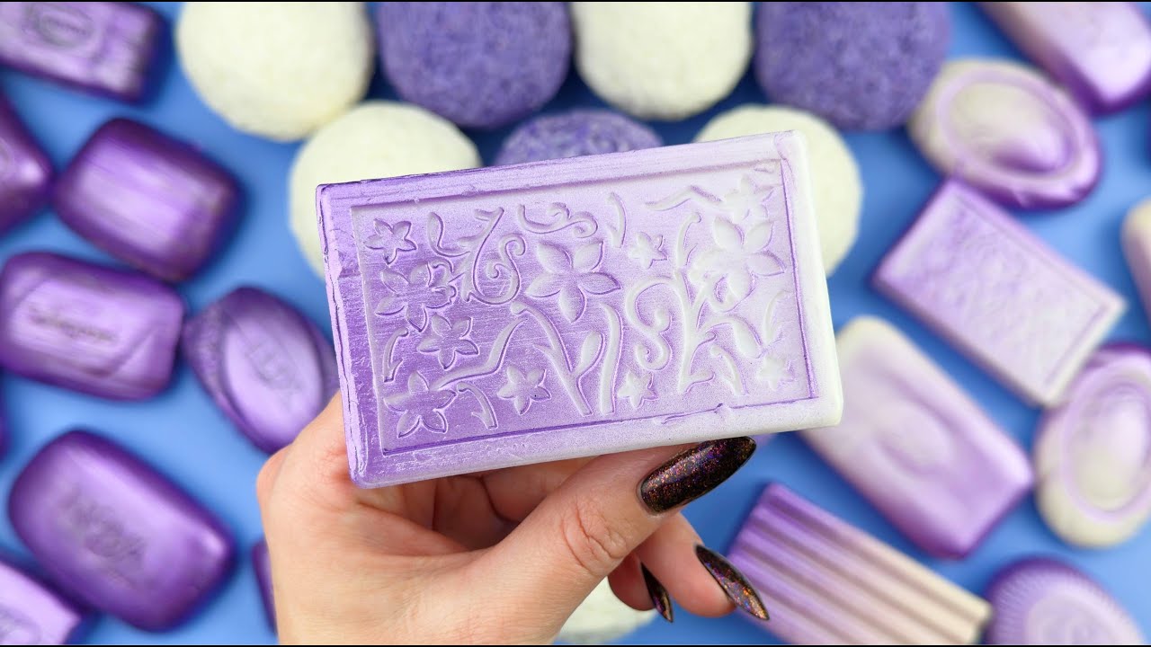 ASMR І Compilation set★ASMR SOAP★Crushing soap★Cutting soap cubes★FOAM&GLITTER&STARCH★