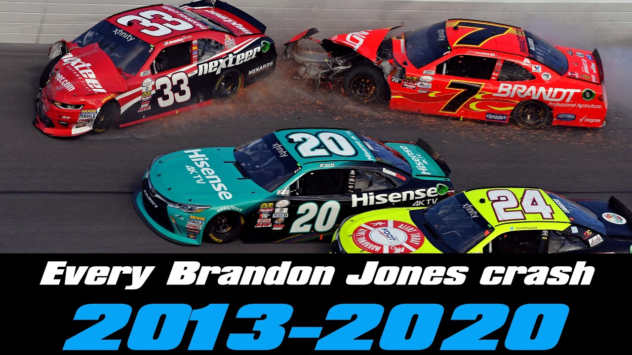 Every Brandon Jones Crash (2013-2020)