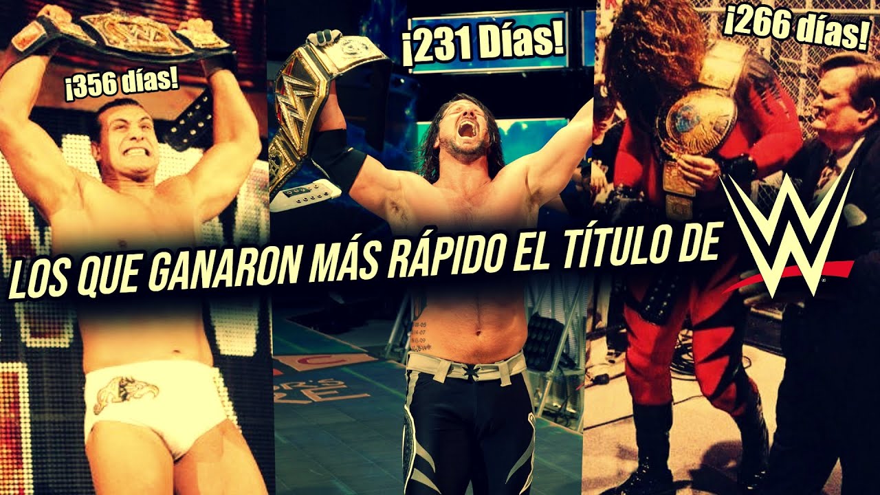 Empuje Acelerado: 8 LUCHADORES QUE GANARON MÁS RÁPIDO EL CAMPEONATO DE WWE