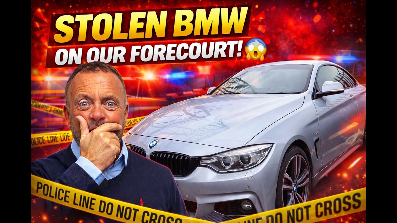 STOLEN BMW ON OUR FORECOURT!