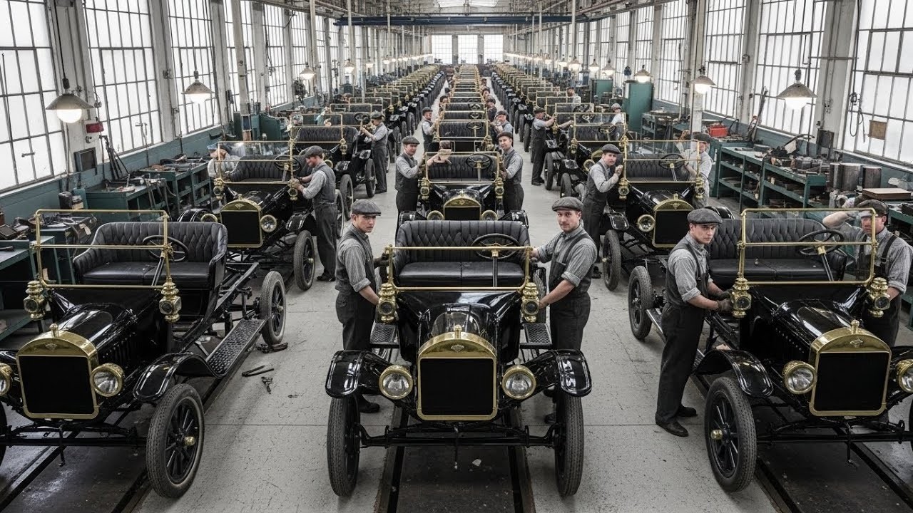 Inside the 1913 Ford Model T Factory: The Assembly Line That Revolutionized the World