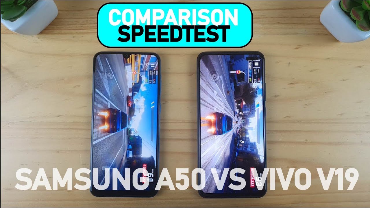 Vivo V19 vs Samsung A50 | Fingersprint, Speedtest, Camera Comparison