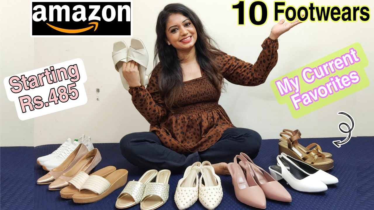 Huge 10 Amazon Footwear Haul| Block heels, Pumps, wedges, Shoes etc| Amazon Haul